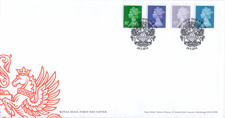 2014 Definitive First Day Cover from Collect GB Stamps
