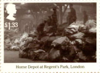 The Great War - 1916 £1.33 Stamp (2016) Home Depot at Regents Park, London