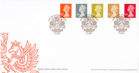 2017 Definitive First Day Cover from Collect GB Stamps
