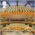 Landmark Buildings 1st Stamp (2017) National Assembly for Wales, Cardiff