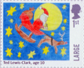 Christmas 2017 1st Large Stamp (2017) Ted lewis-Clark - Santa
