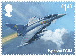 The RAF Centenary £1.40 Stamp (2018) Typhoon FGR4