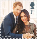 The Royal Wedding 1st Stamp (2018) Prince Harry and Ms Meghan Markle