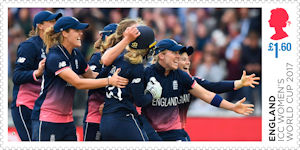 ICC Womens World Cup 2017 £1.60 Stamp (2019) ICC Womens World Cup 2017