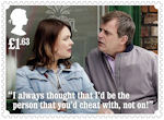 Coronation Street £1.63 Stamp (2020) Tracy Barlow and Steve McDonald