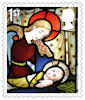 Christmas 2020 1st Stamp (2020) St Andrew’s Church, Coln Rogers, Gloucestershire.