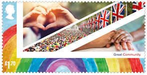 United Kingdom : A Celebration £1.70 Stamp (2021) Great Community