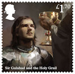 The Legend of King Arthur £1.70 Stamp (2021) Sir Galahad and the Holy Grail