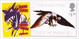 Music Giants VI - The Rolling Stones £1.70 Stamp (2022) Posters, Urban Jungle and Tour of the Americas