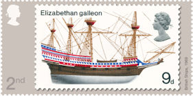 The Stamp Designs of David Gentleman 2nd Stamp (2022) 1969 :  British Ships