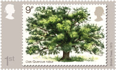 The Stamp Designs of David Gentleman 1st Stamp (2022) 1973 : British Trees