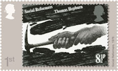 The Stamp Designs of David Gentleman 1st Stamp (2022) 1976 : Social Reformers
