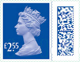 International Tariff Definitive  £2.55 Stamp (2022) £2.55 Sapphire Blue
