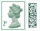 Low Value Definitive 2p Stamp (2022) 2p Dark Green
