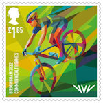 Birmingham 2022 Commonwealth Games £1.85 Stamp (2022) Cycling - Mountain Bike