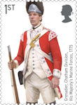 Royal Marines 1st Stamp (2022) Grenadier, Chatham Division, His Majestys Marine Forces, 1775