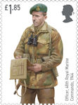 Royal Marines £1.85 Stamp (2022) Officer, 48th Royal Marine Commando, 1944