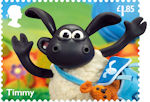 Aardman Classics £1.85 Stamp (2022) Timmy from Shaun the Sheep and Timmy Time