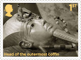 Tutankhamun 1st Stamp (2022) Head of the outermost coffin