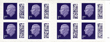 Booklet pane for King Charles III  Definitive (2023)