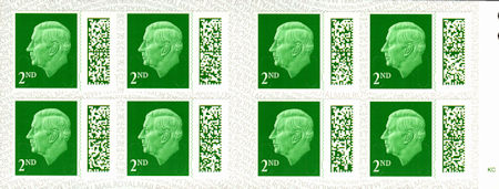 Booklet pane for King Charles III  Definitive (2023)