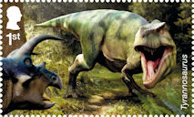 The Age of the Dinosaurs 1st Stamp (2024) Tyrannosaurus 