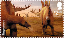 The Age of the Dinosaurs £2.00 Stamp (2024) Stegosaurus 