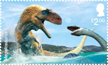 The Age of the Dinosaurs £2.00 Stamp (2024) Megalosaurus 