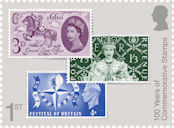 100 Years of Commemorative Stamps 1st Stamp (2024) Tercentenary of ‘General Letter Office’, Coronation of Queen Elizabeth II, Festival of Britain
