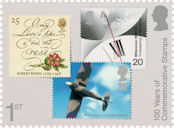 100 Years of Commemorative Stamps 1st Stamp (2024) Robert Burns: The Immortal Memory, Millennium, Architects of the Air