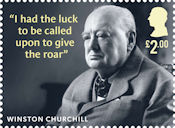 Sir Winston Churchill £2.00 Stamp (2024) Churchill in later life