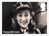Valour and Victory: Stories of the Second World War 1st Stamp (2025) Dame Vera Lynn