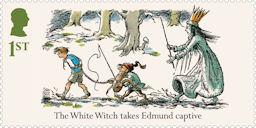 The Chronicles of Narnia 1st Stamp (2025) The White Witch takes Edmund captive