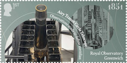 Royal Observatory Greenwich 1st Stamp (2025) Airy Transit Circle Telescope
