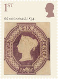 The Stamps of Queen Victoria 1st Stamp (2025) 6d embossed (1854)