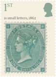 The Stamps of Queen Victoria 1st Stamp (2025) 1s small letters (1862)