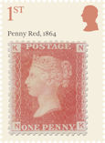 The Stamps of Queen Victoria 1st Stamp (2025) Penny Red (1864)