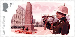 1st, Royal Marines bugler at the Cenotaph from Remembrance (2026)