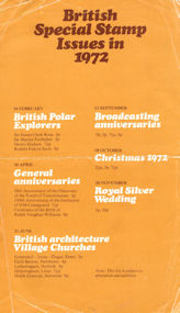 British Special Stamp Issues 1972