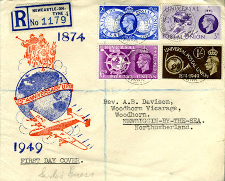 75th Anniversary of Universal Postal Union (1949)