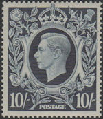 Definitives 10s Stamp (1939) Dark Blue