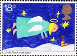 Christmas 1981 18p Stamp (1981) Flying Angel