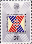 The Commonwealth Parliamentary Conference 34p Stamp (1986) Stylised Cross on Ballot Paper