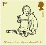 Childrens Books - Winnie The Pooh 1st Stamp (2010) Winnie-the-Pooh and Christopher Robin