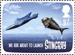 FAB: The Genius of Gerry Anderson 97p Stamp (2011) Stingray