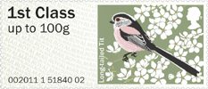 Post & Go - Birds of Britain II 1st Stamp (2011) Long-tailed Tit