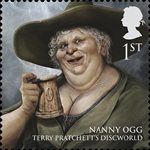 Magical Realms 1st Stamp (2011) Nanny Ogg