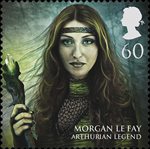 Magical Realms 60p Stamp (2011) Morgan le Fay