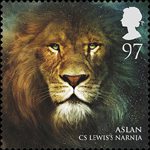 Magical Realms 97p Stamp (2011) Aslan