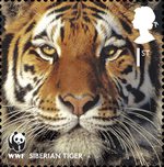 World Wildlife Fund 1st Stamp (2011) Siberian Tiger